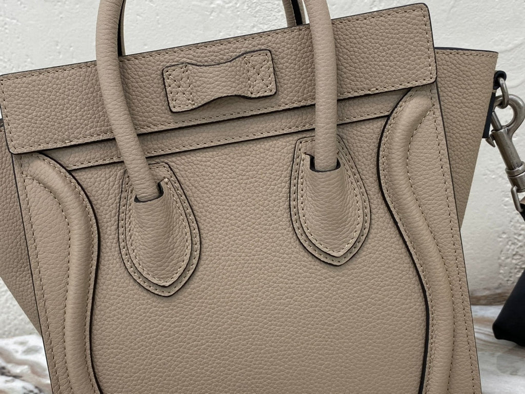 Top Quality Nano LuGucciage Bag In Drummed Light Brown For WomLB 8in/20cm 189243DRU.03UN