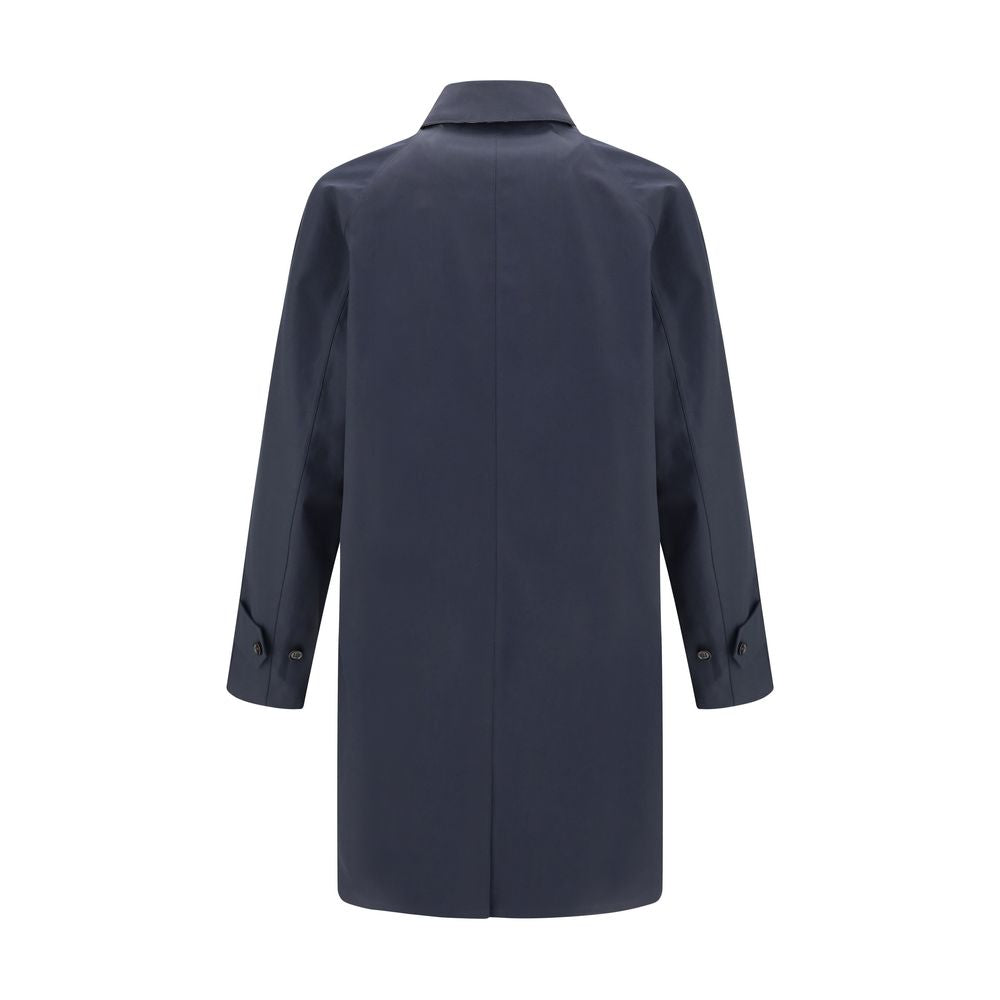 Burberry Blue Cotton Men's Coat