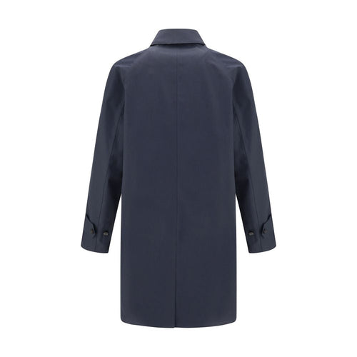 Burberry Blue Cotton Men's Coat
