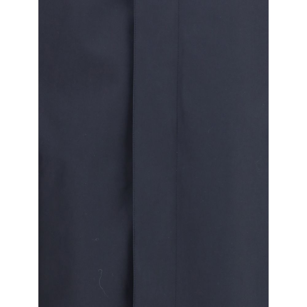 Burberry Blue Cotton Men's Coat