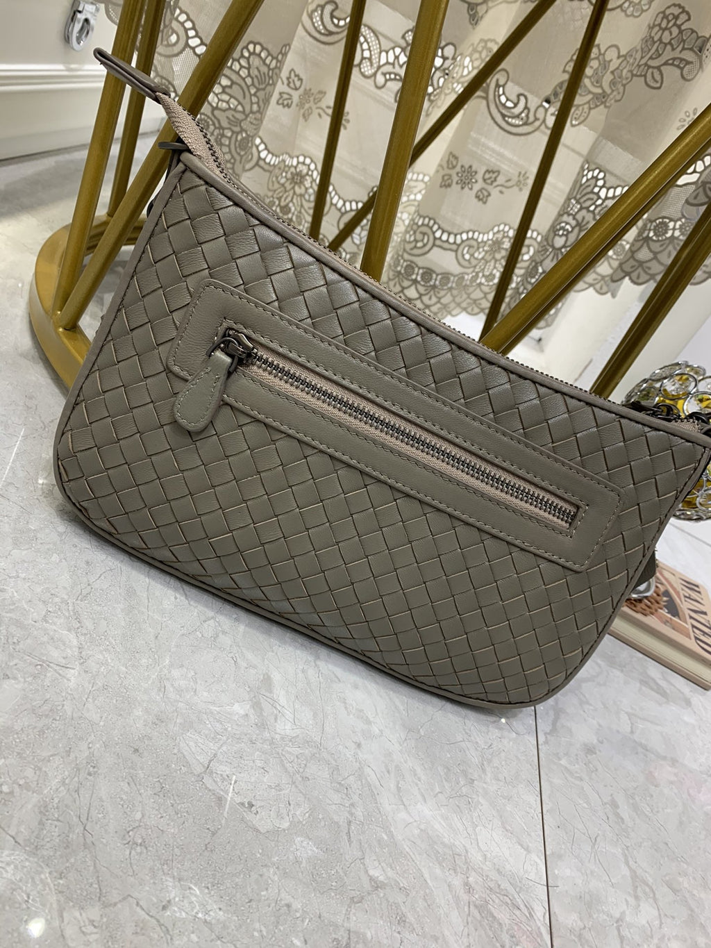 Crossbody Bag Brown, For Women, Bags 9.4in/24cm