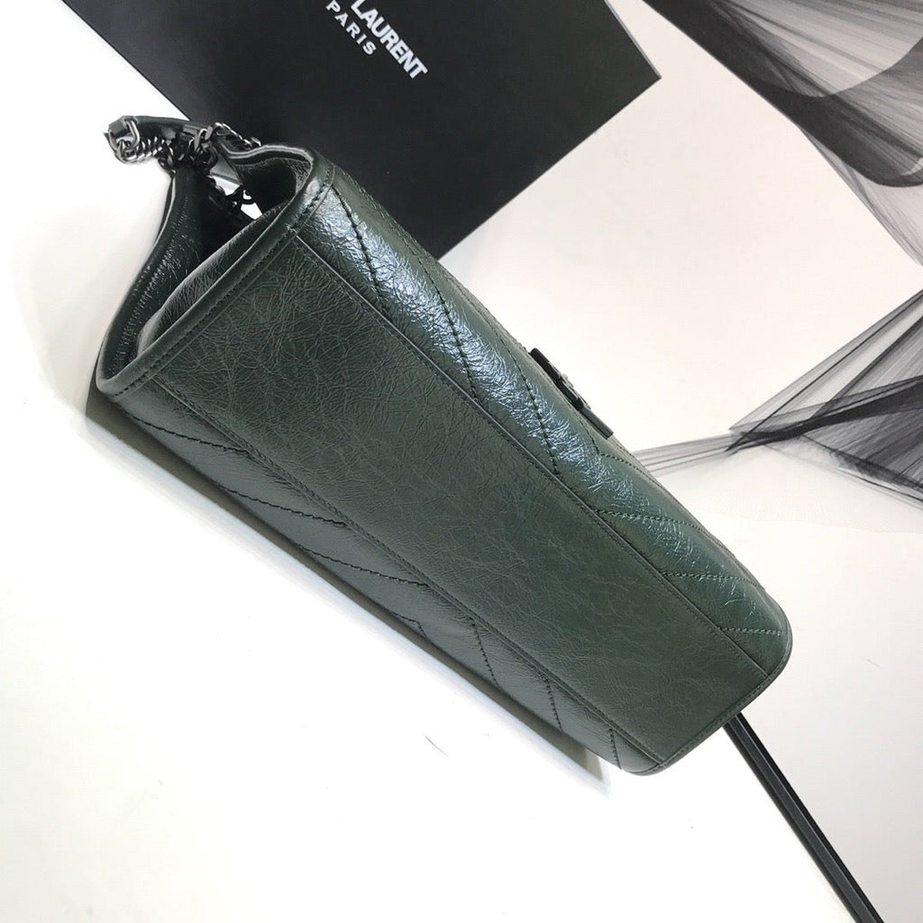 YSSL Niki Medium Shopping Bag Green For Women 12in/32cm YSL