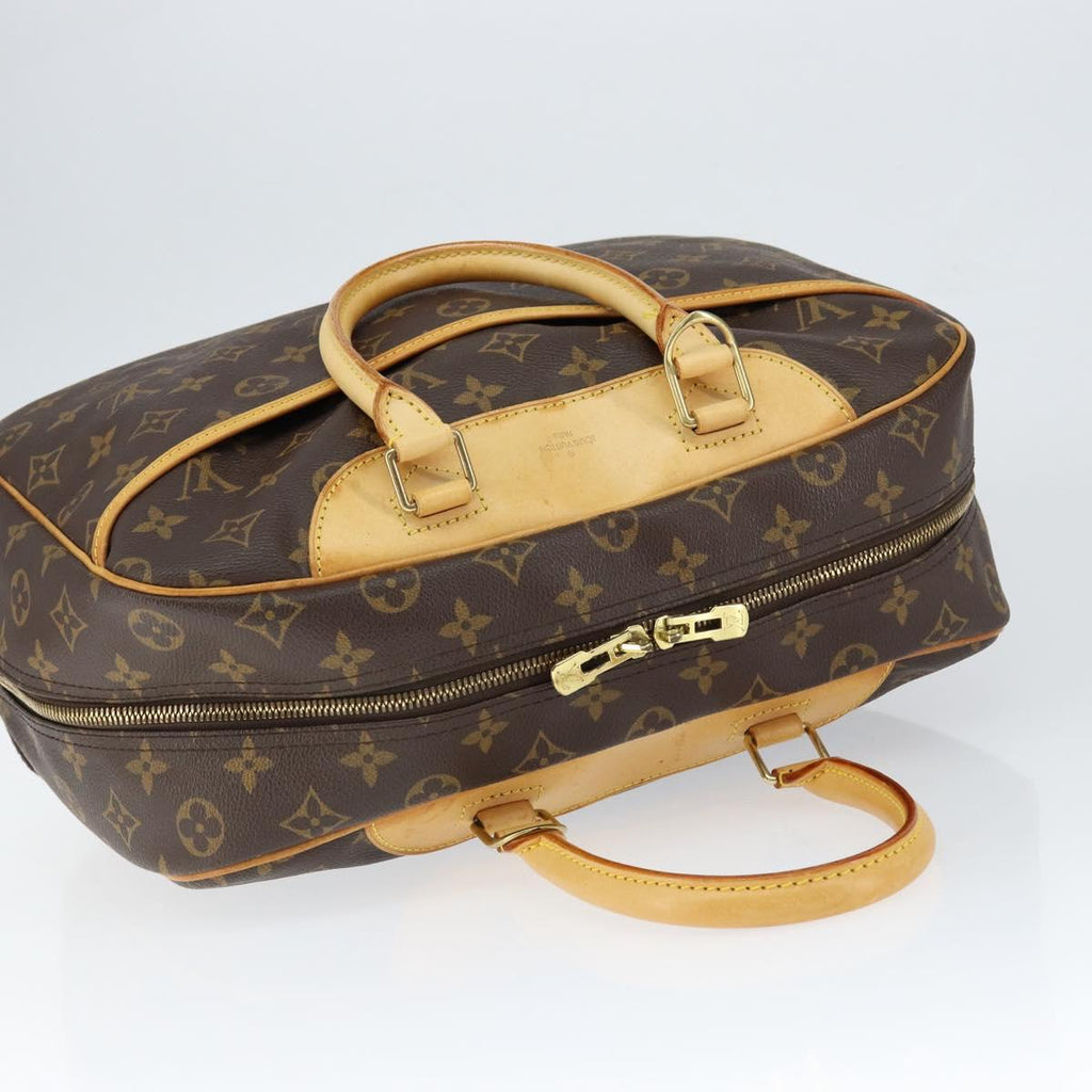 Louis Vuitton Deauville Handbag Monogram Canvas Brown Canvas Handbag