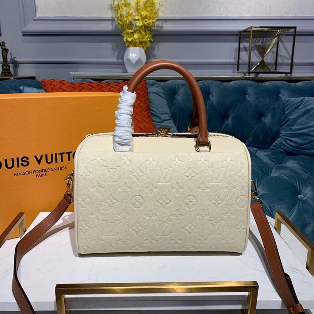 Louis Vuitton Speedy Bandouliere 25 Monogram Empreinte Creme For Women,  Shoulder And Crossbody Bags 9.8in/25cm Louis Vuitton M44736