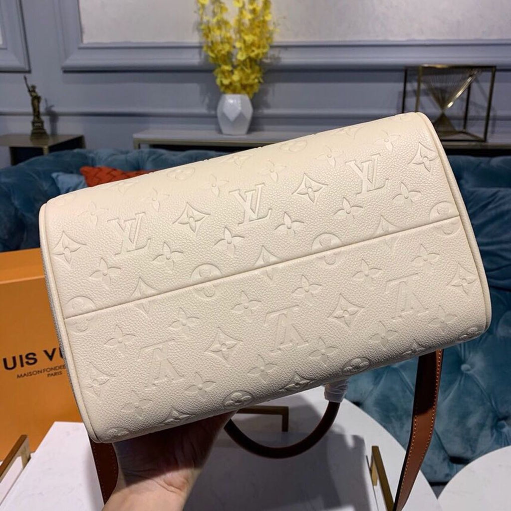 Louis Vuitton Speedy Bandouliere 25 Monogram Empreinte Creme For Women,  Shoulder And Crossbody Bags 9.8in/25cm Louis Vuitton M44736