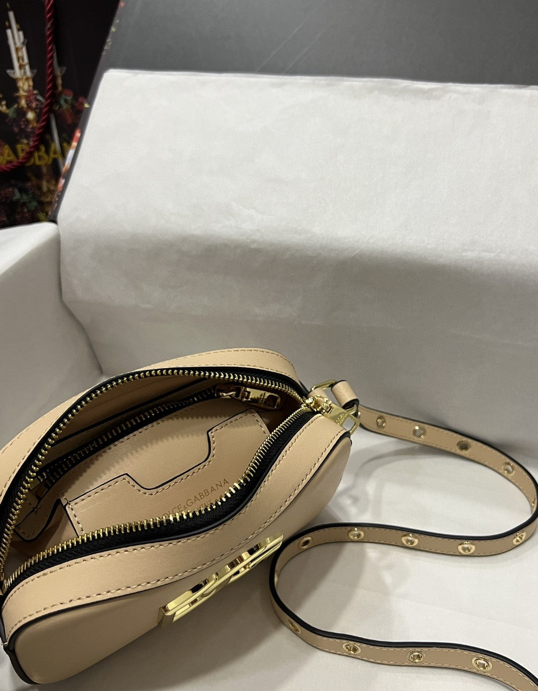 DG Crossbody 3.5 Bag Beige For Women 7.5in/19cm DG Burberry7095AW57680404