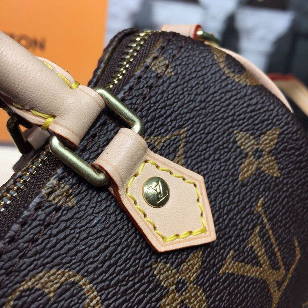 Louis Vuitton Nano Speedy Monogram Canvas For Women,  Shoulder And Crossbody Bags 6.3in/16cm Louis Vuitton M61252