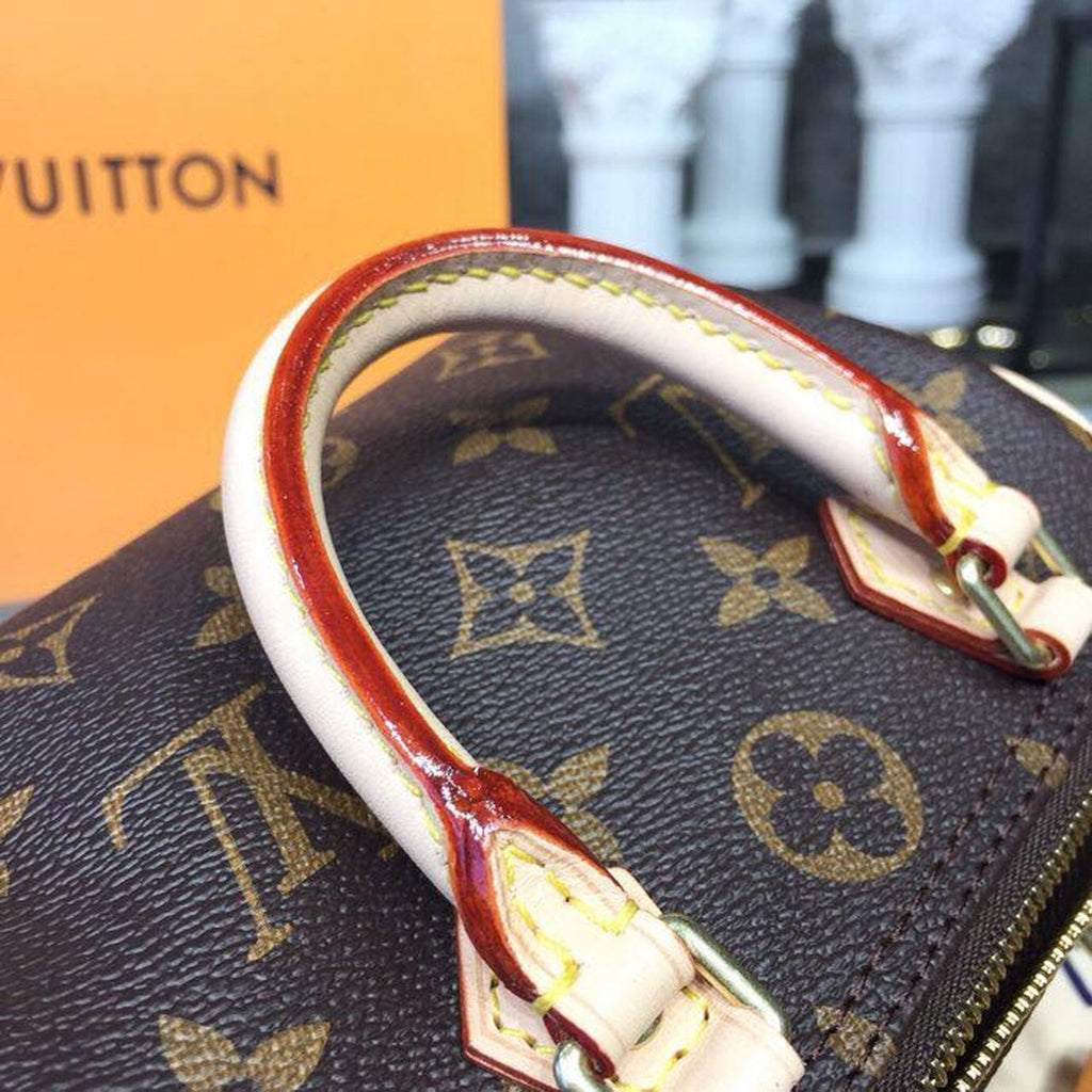 Louis Vuitton Nano Speedy Monogram Canvas For Women,  Shoulder And Crossbody Bags 6.3in/16cm Louis Vuitton M61252