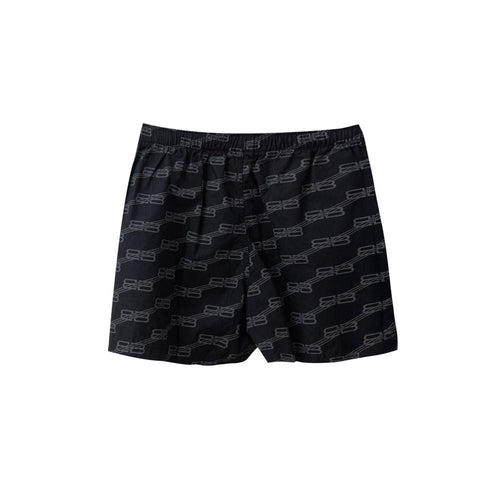 Balenciaga Black Cotton Bermuda Women's Shorts