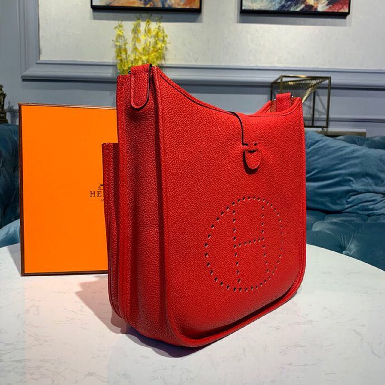 Evelyne III 29 Bag Red With SiLouis Vuittoner-Toned Hardware For Women, Shoulder And Crossbody Bags 11.4in/29cm