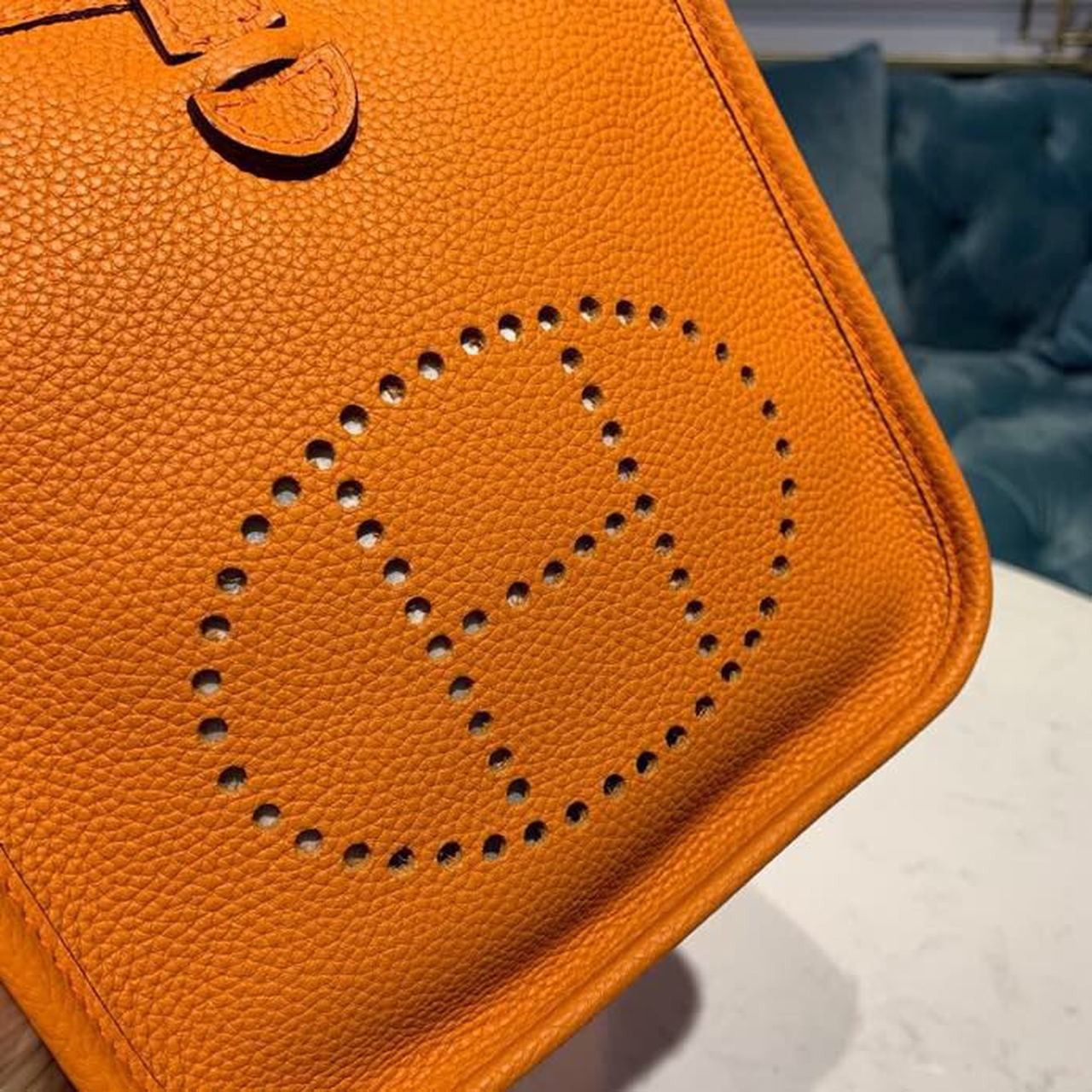 Evelyne III TPM Bag Orange With SiLouis Vuittoner-Toned Hardware For Women, Shoulder And Crossbody Bags 6.7in/17cm
