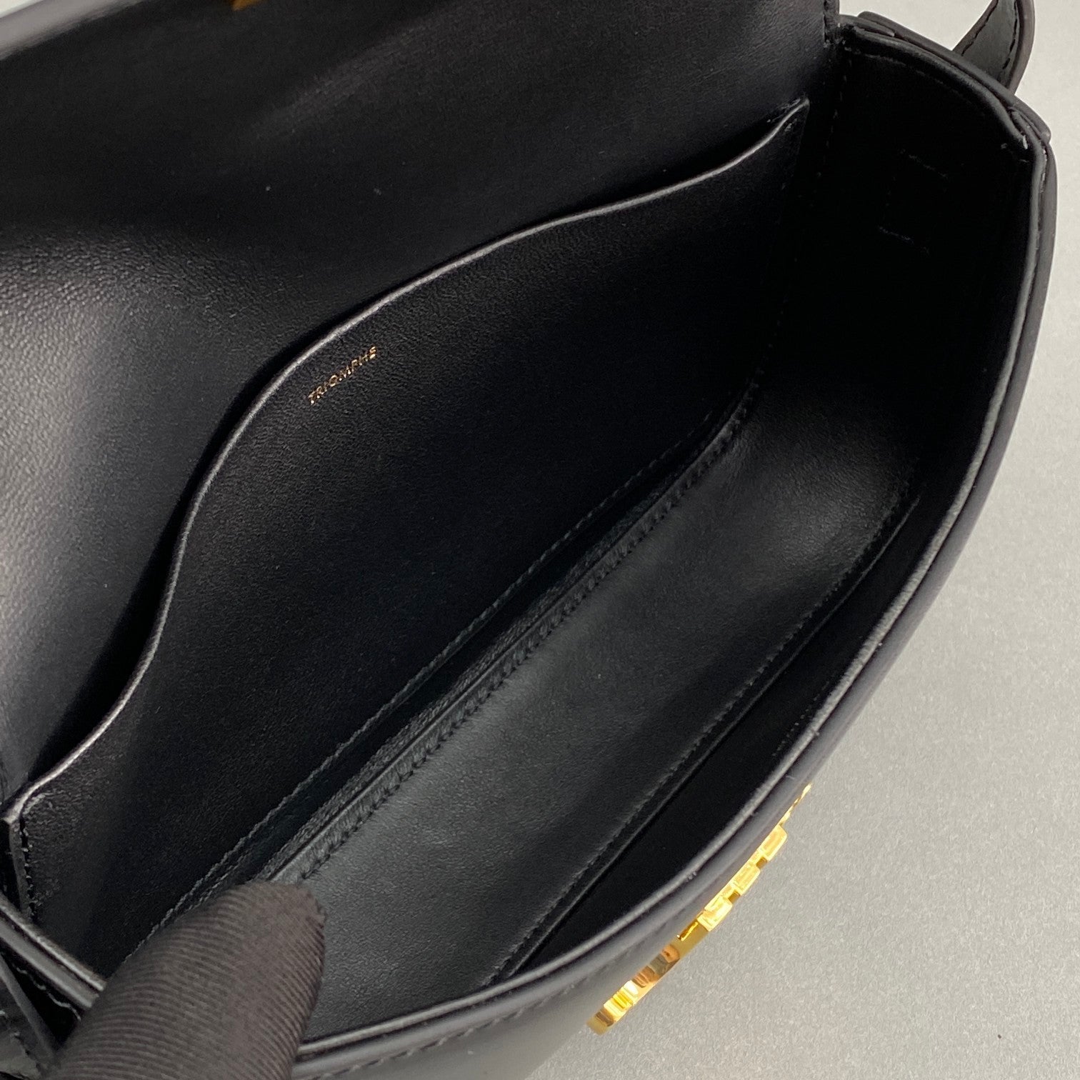 Triomphe Shoulder Bag Black For Women 8in/20cm 194143BF4.38NO