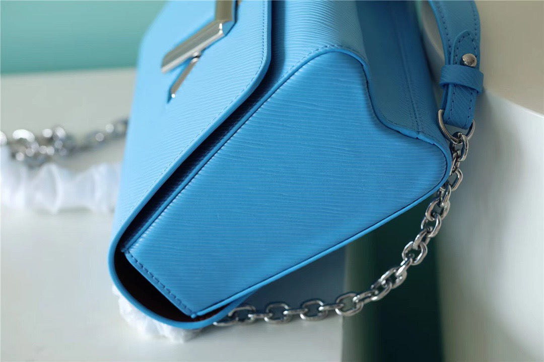 Louis Vuitton Twist MM Epi Blue For Women,  Shoulder And Crossbody Bags 9.1in/23cm Louis Vuitton