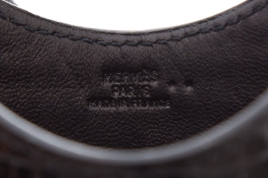 HermÃƒÆ’Ã‚Â¨s Black CrocoDiorle Niloticus Onimaitou Crossbody