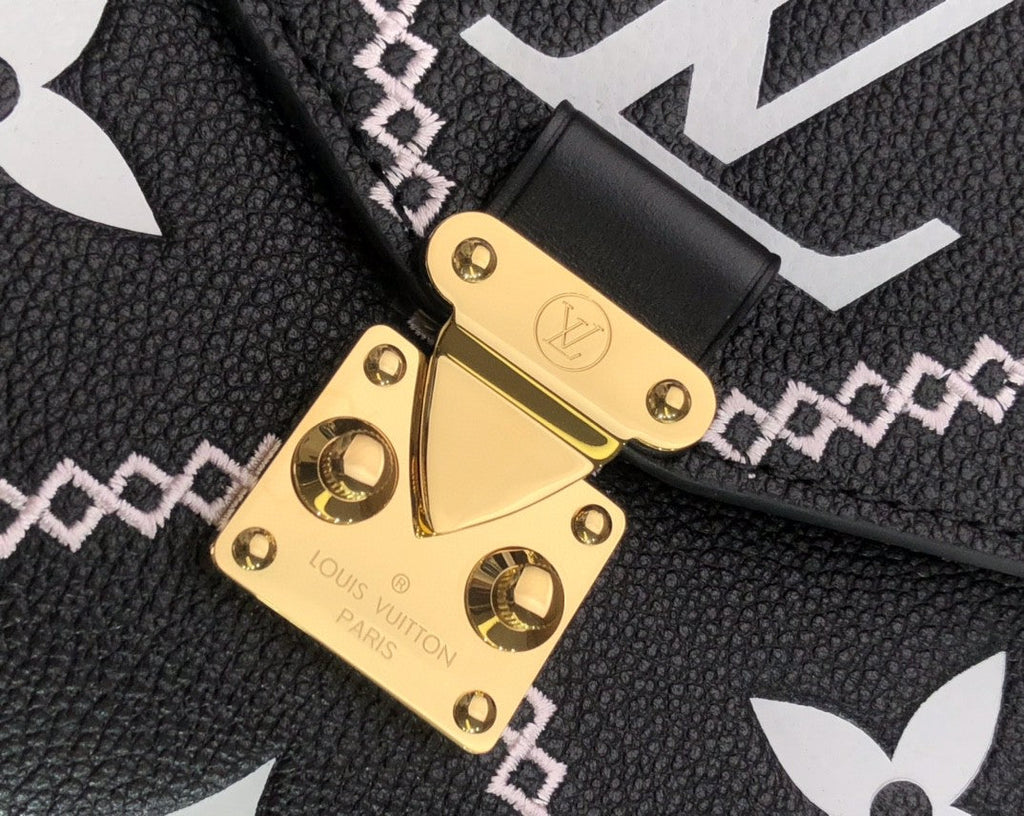 Louis Vuitton Pochette Metis Monogram Empreinte Black For Spring,  Shoulder And Crossbody Bags 9.8in/25cm Louis Vuitton M46028
