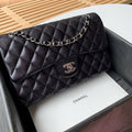 Chanel Classic Handbag SiLouis Vuittoner Hardware BlackÃ‚Â For Women Bags, Shoulder And Crossbody Bags 10.2in/26cm A01112
