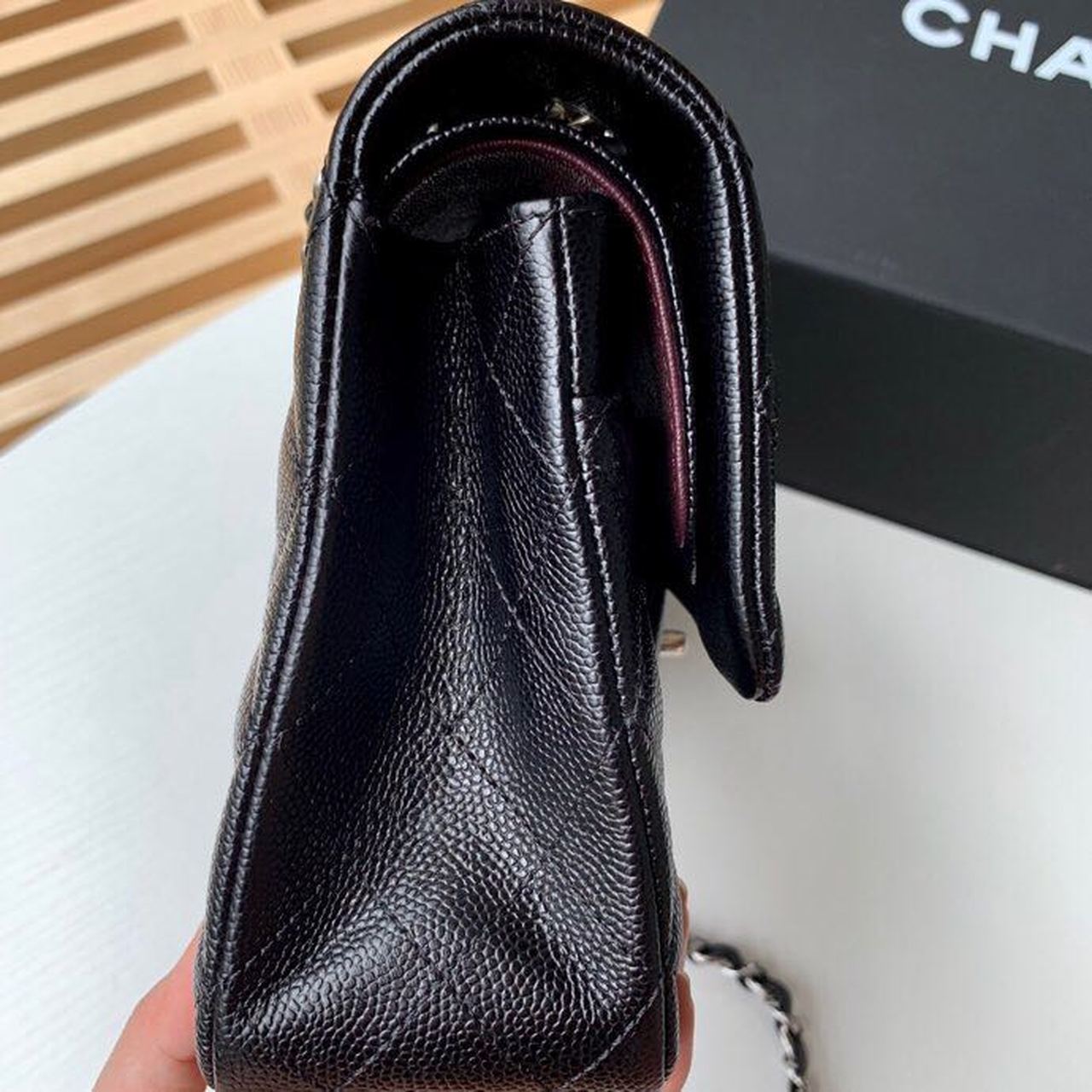 Chanel Classic Handbag SiLouis Vuittoner Hardware BlackÃ‚Â For Women Bags, Shoulder And Crossbody Bags 10.2in/26cm A01112