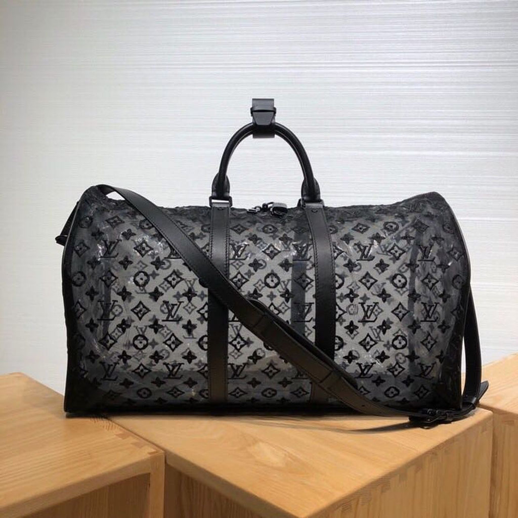 Louis Vuitton Keepall Bandouliere 50 Monogram Black By Virgil Abloh For Women, WoBags, Shoulder And Crossbody Bags 19.7in/50cm Louis Vuitton M53971