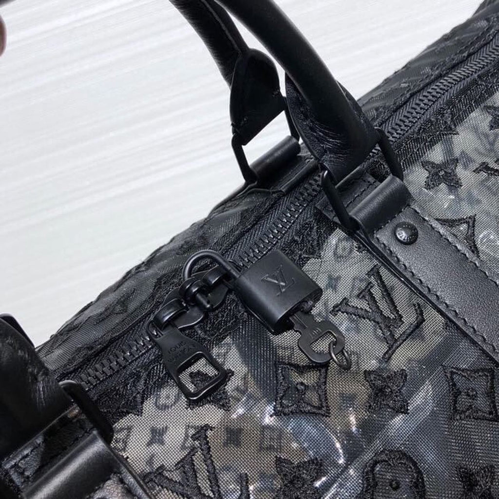 Louis Vuitton Keepall Bandouliere 50 Monogram Black By Virgil Abloh For Women, WoBags, Shoulder And Crossbody Bags 19.7in/50cm Louis Vuitton M53971