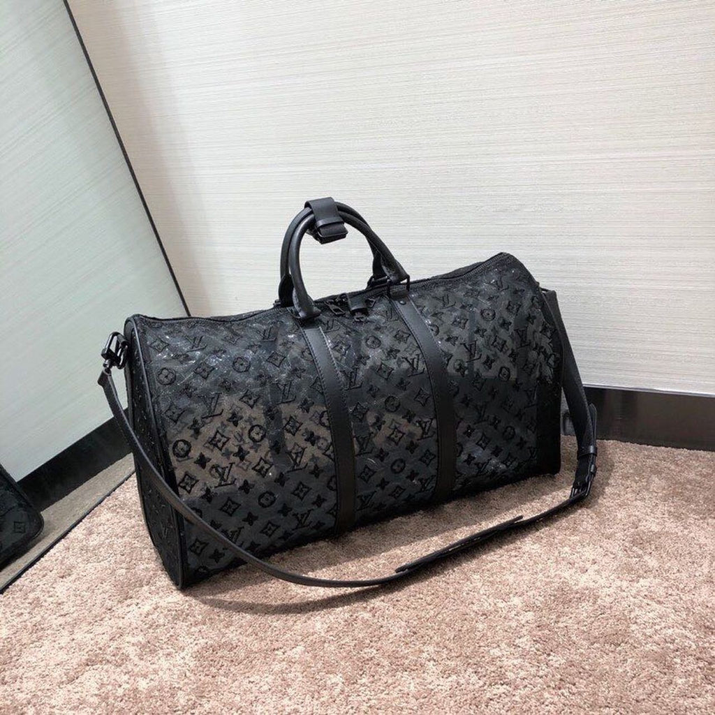 Louis Vuitton Keepall Bandouliere 50 Monogram Black By Virgil Abloh For Women, WoBags, Shoulder And Crossbody Bags 19.7in/50cm Louis Vuitton M53971