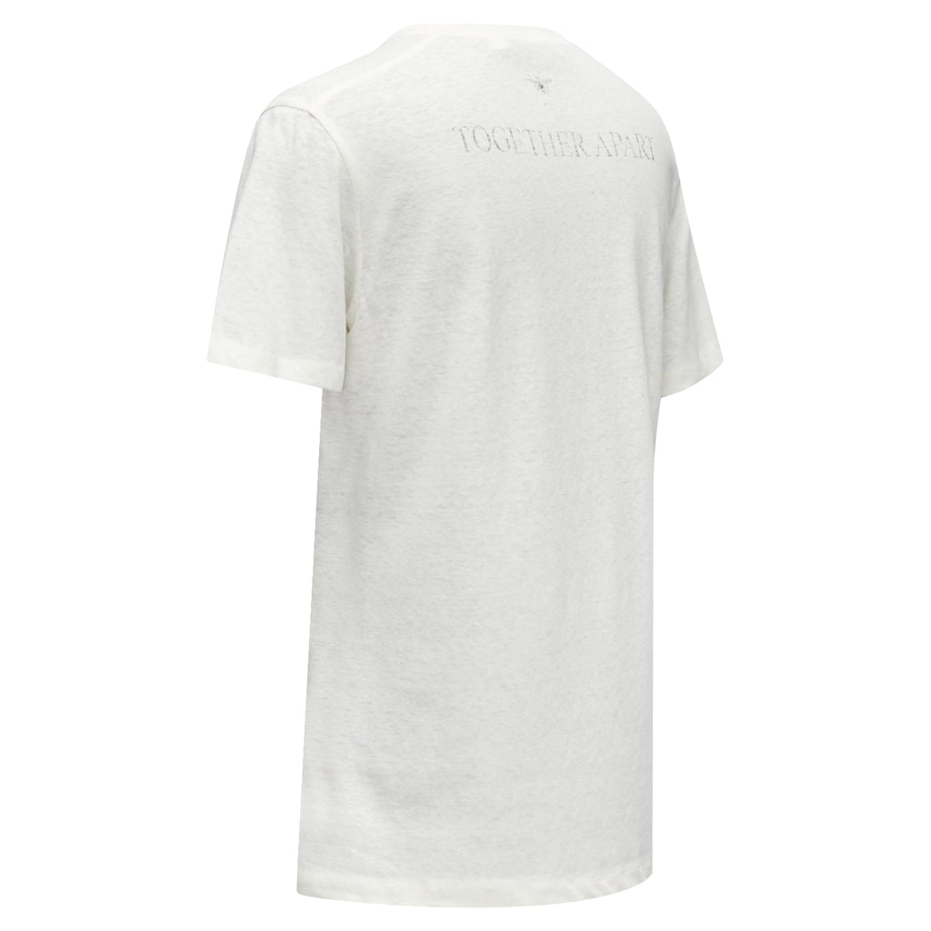 Dior MMXX Together Apart Print Washed Cotton Linen Sleeve Tshirt