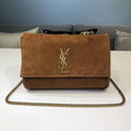 YSSL Kate Medium Reversible Chain Bag Brown For Women 28.5in/11cm YSL 5538041S78W7761