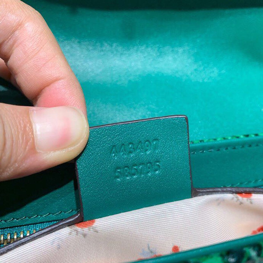 Gucci Marmont Rafa Straw Shoulder Bag Beige/Green Gucci Chevron Matelassé Rafa Effect Fabric For Women 10in/26cm Gucci  ‎443497