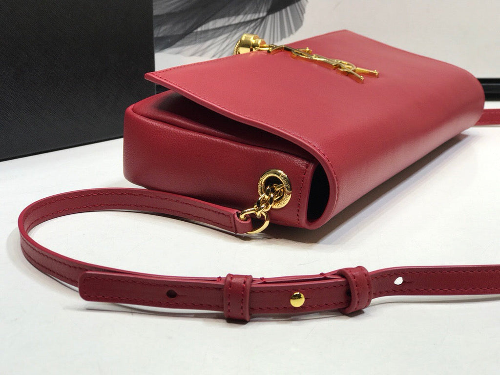 Saint Laurent Kate Tassel Small Shoulder Bag Red For Women 10.2in/26cm YSL 