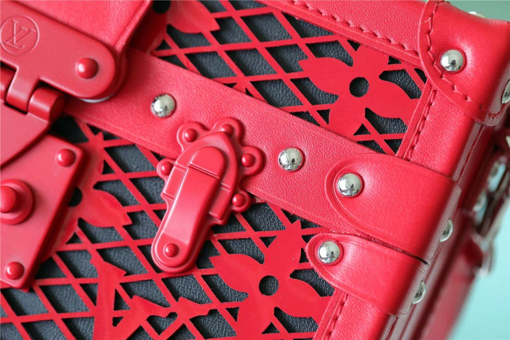Louis Vuitton Petite Malle Monogram Red For Women, WomenÃƒÂ¢Ã¢â€šÂ¬Ã¢â€žÂ¢s Handbags, Shoulder And Crossbody Bags 7.9in/20cm Louis VuittonÃƒâ€šÃ‚Â 