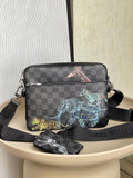 Louis Vuitton Trio Messenger Damier Graphite Canvas For Men, Bags, Crossbody Bags 9.8in/25cm Louis Vuitton N58040