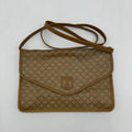 Celineline Macadam Beige Canvas Leather Shoulder Bag