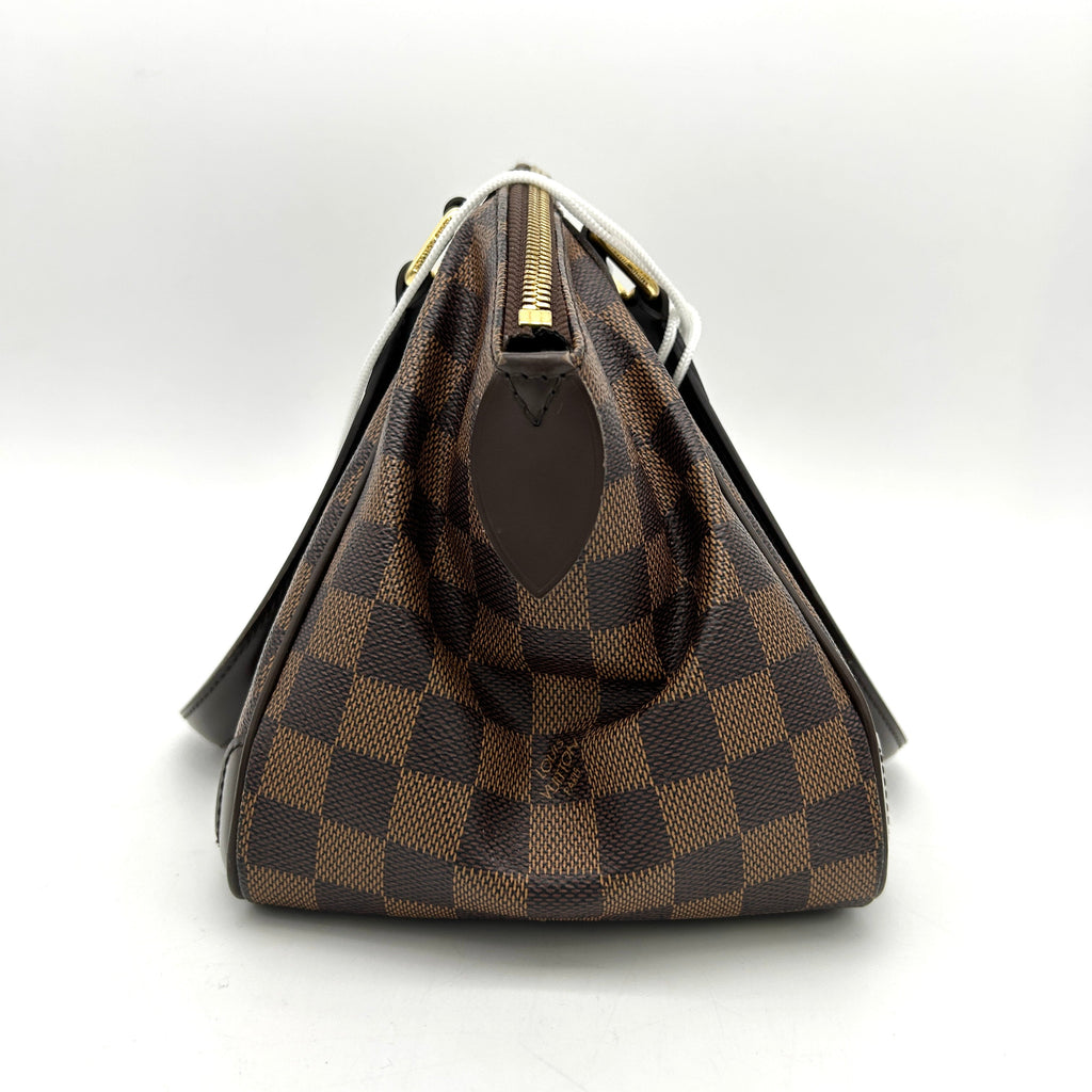 Louis Vuitton Verona PM Shoulder Bag Damie Ebene Leather Brown LA9890