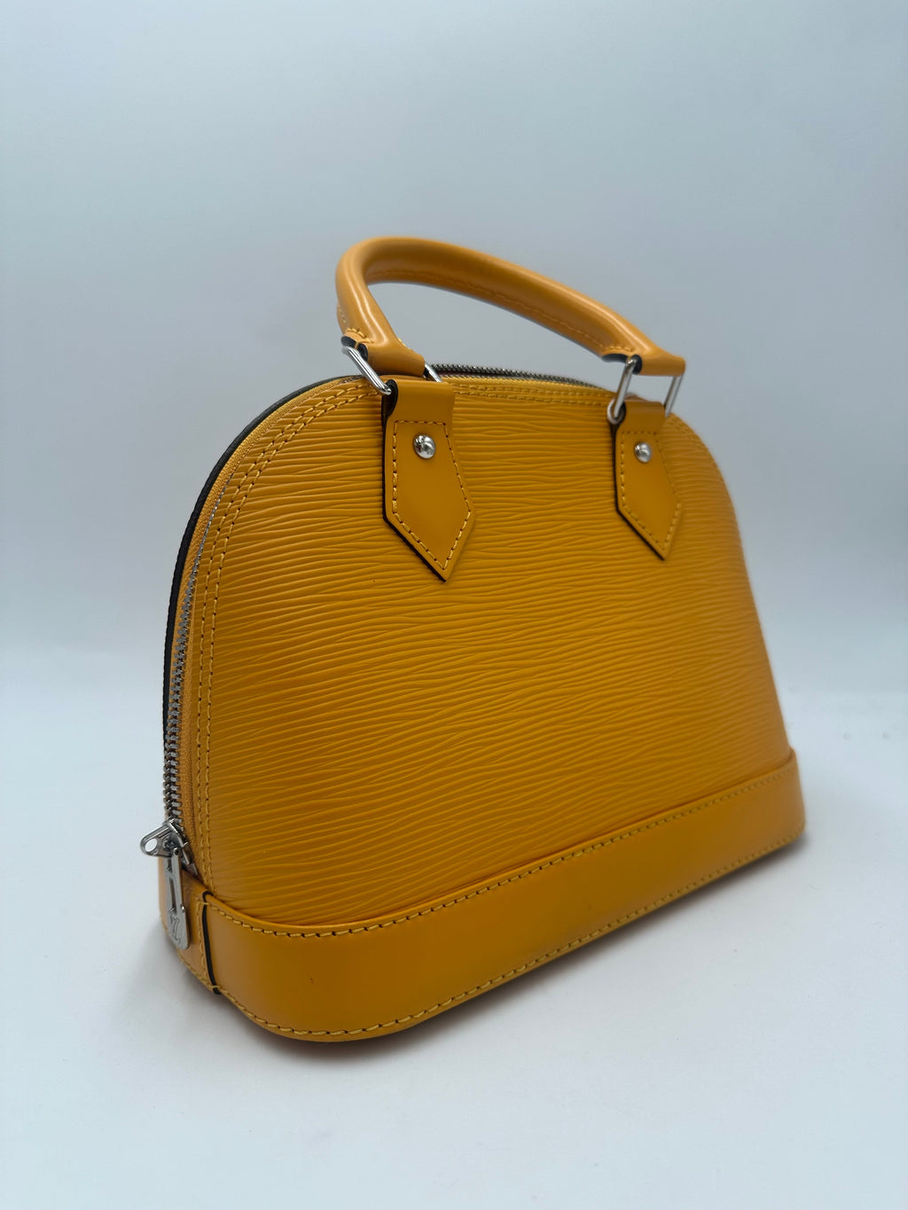 Louis Vuitton Alma Handbag Epi Leather Yellow Leather Handbag