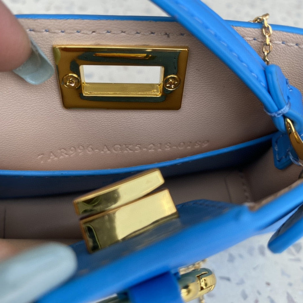 Nano Charm Crossbody Blue Bag For Woman 12cm/4.5in