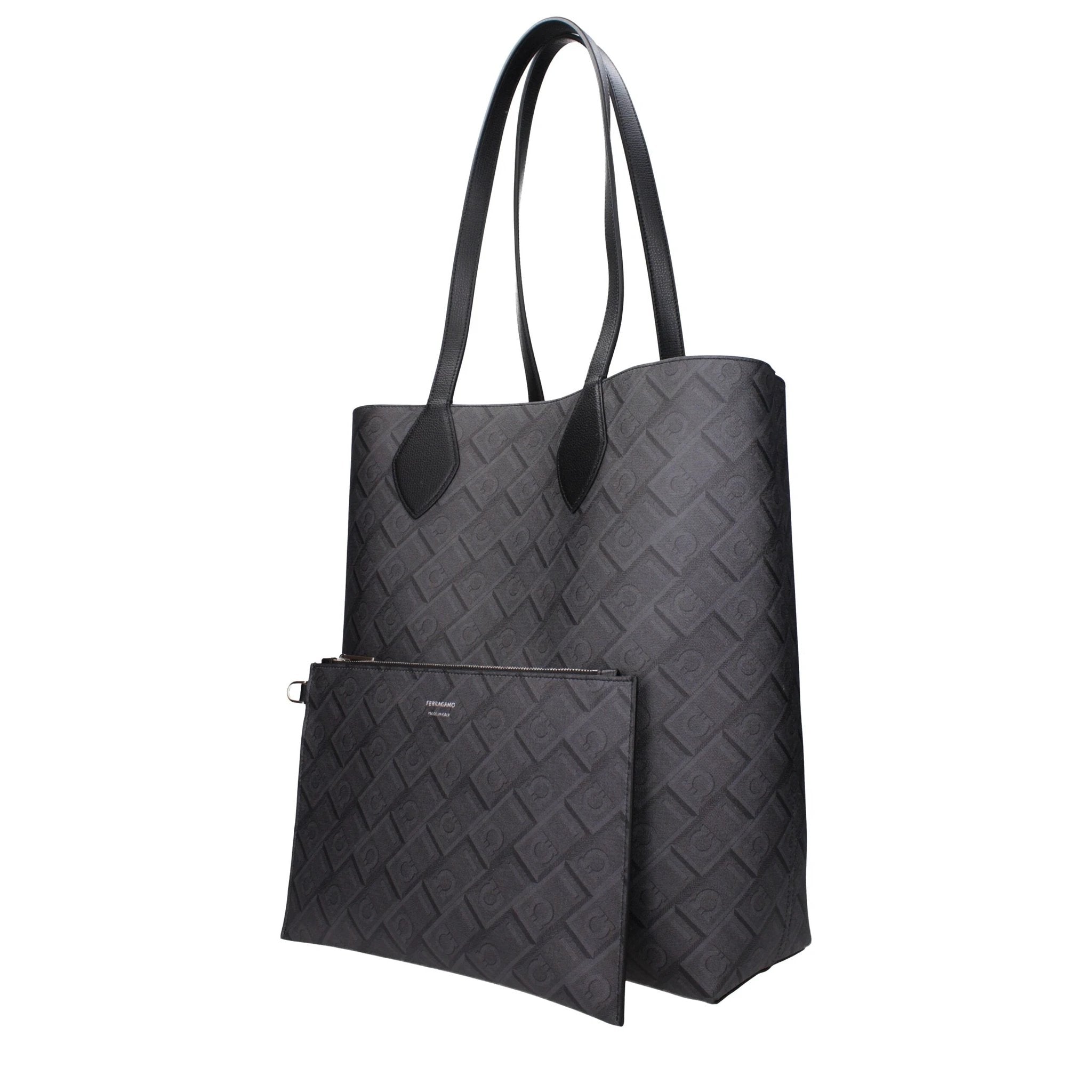Salvatore Ferragamo Black Leather Shoulder Bag