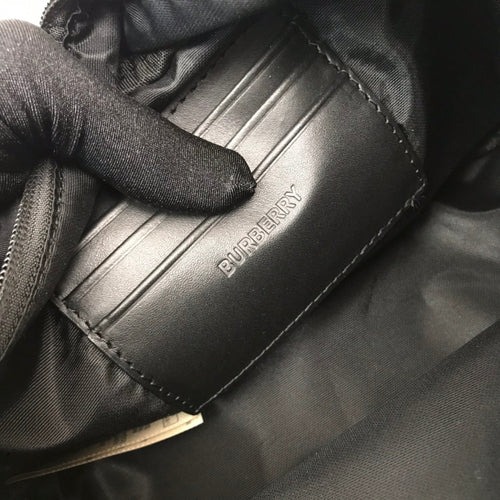 Burberry Logo Detail Nylon Crossbody Bag Black For Men, Bags 8.7in/22cm