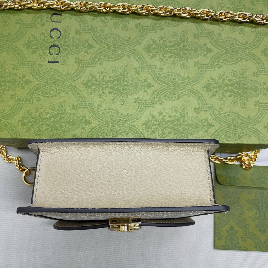 Gucci OphiDiora Gucci Mini Shoulder Bag Beige For Women, Women’s Bags 6.9in/18cm Gucci 696180 UULAG 9682