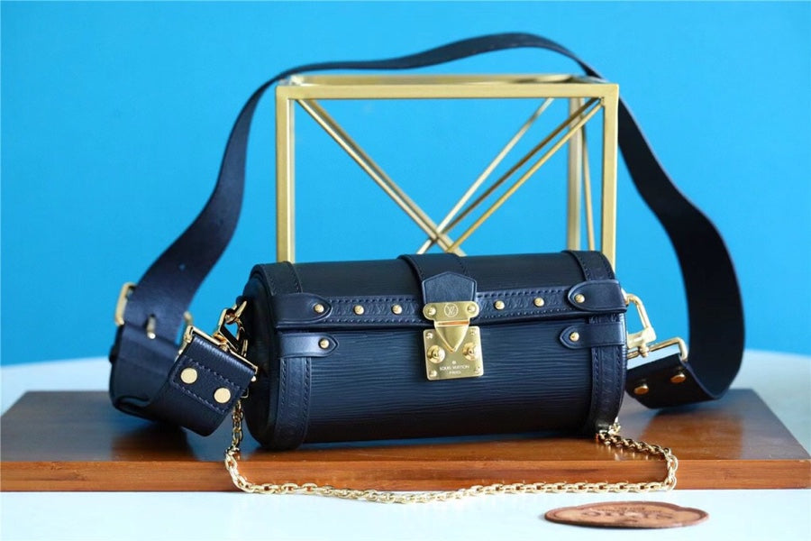 Louis Vuitton Papillon Trunk Epi Black For Women, WomenÃƒÂ¢Ã¢â€šÂ¬Ã¢â€žÂ¢s Bags, Shoulder And Crossbody Bags 7.5in/19cm Louis Vuitton M58655