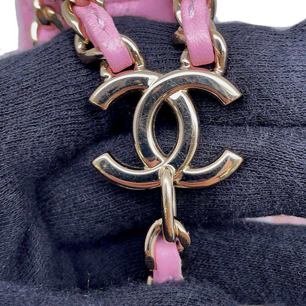 CHANEL Matelasse Small Hobo Shoulder Bag PinkAS3917 Lambskin