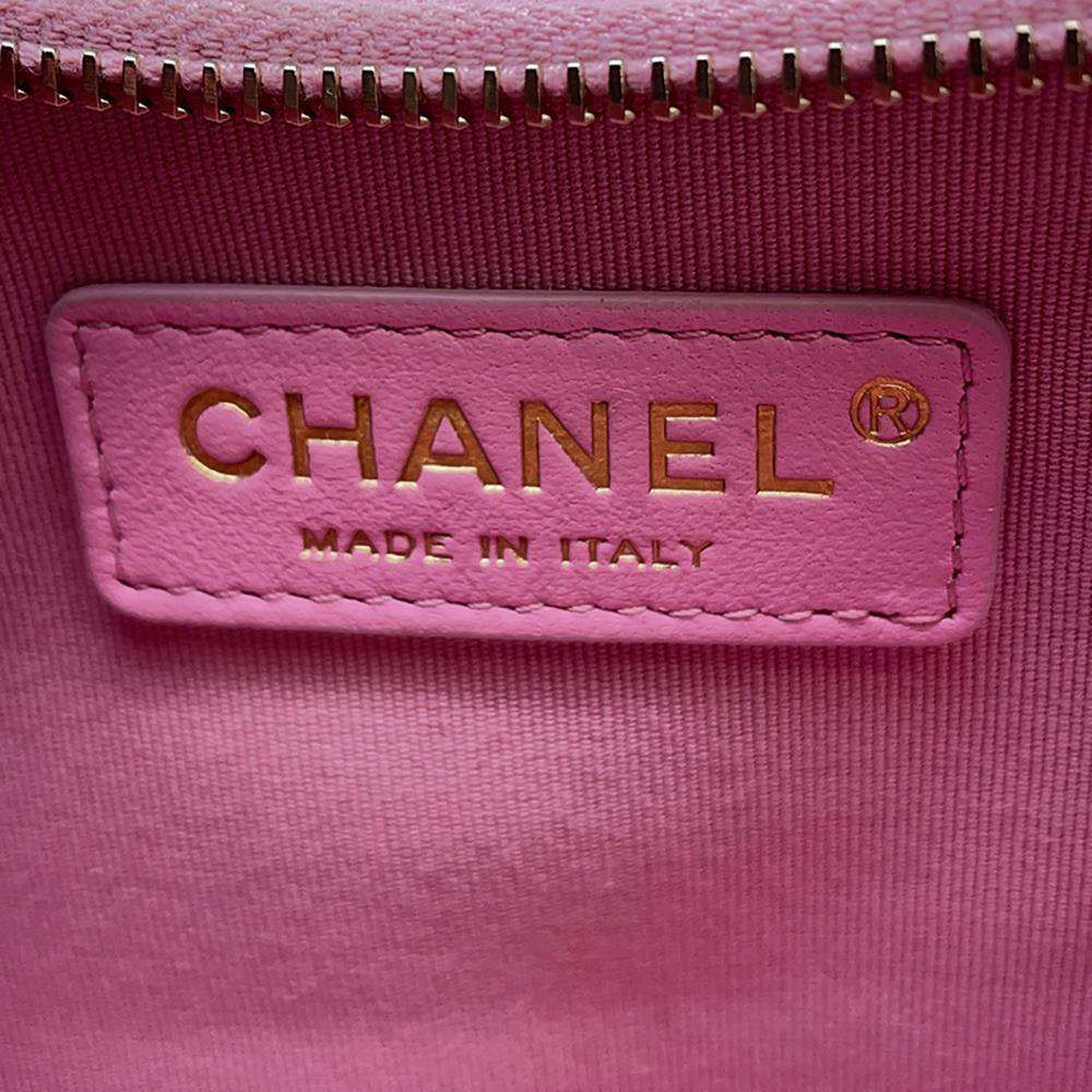 CHANEL Matelasse Small Hobo Shoulder Bag PinkAS3917 Lambskin
