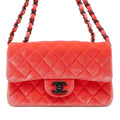 CHANEL Matelasse ChainShoulder Bag PinkA69900 Velour