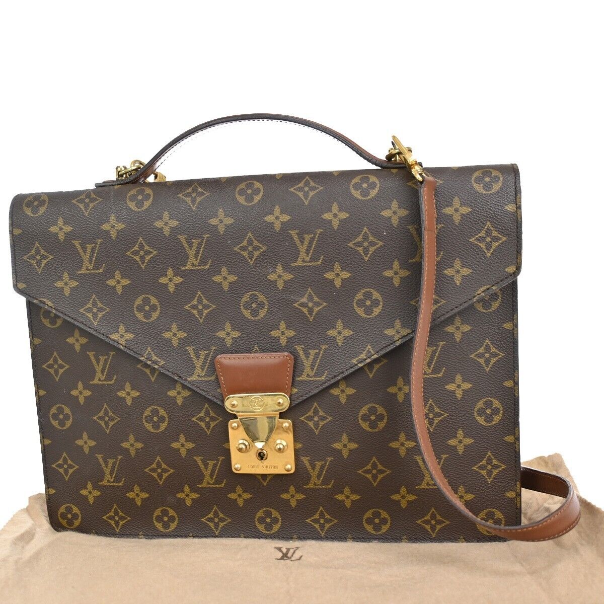 LOUIS VUITTON Porte Documents Shoulder Bag