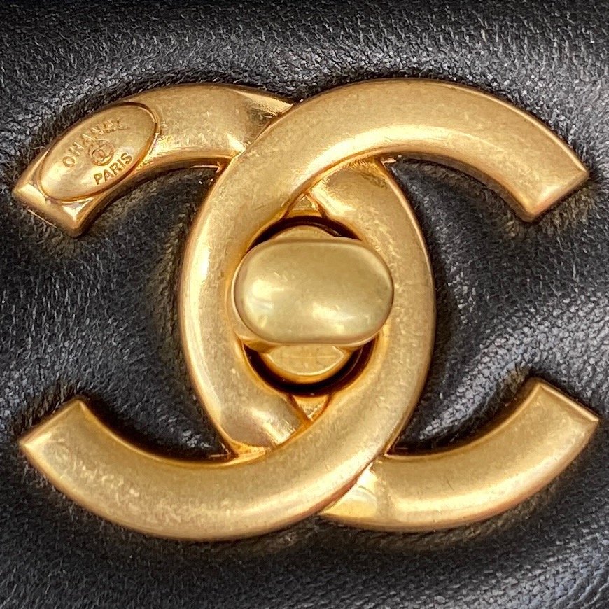 ChanelSmall GlamIap Bag Gold Hardware Black For Women Handbags, Shoulder Bags 7.9in/20cm AS3450