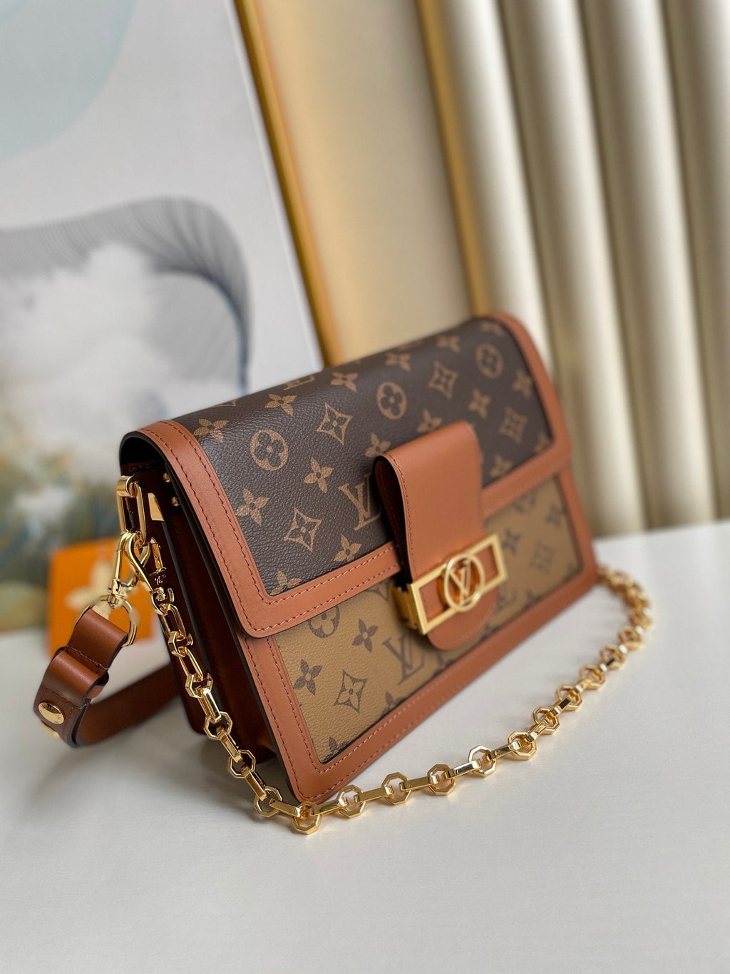 Louis Vuitton Dauphine MM Monogram And Monogram Reverse Canvas By Nicolas GhesquiÃƒÆ’Ã‚Â¨re For The Cruise Collection,  Shoulder Bags 25cm Louis Vuitton M45958