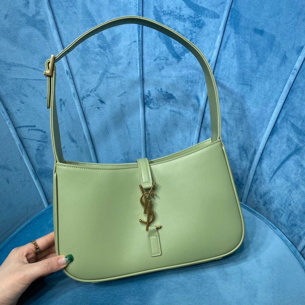 Top Quality Le 5 Ã 7 Hobo Bag In Smooth Light Green For Women 9in/23cm YSL 6572282R20W3316
