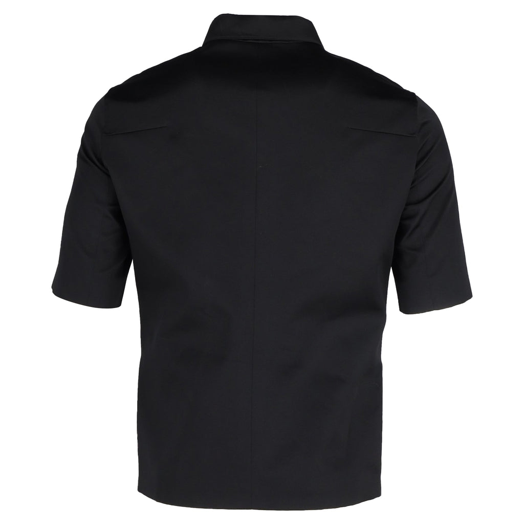 Dior Zip Front Shirt in Black Cotton