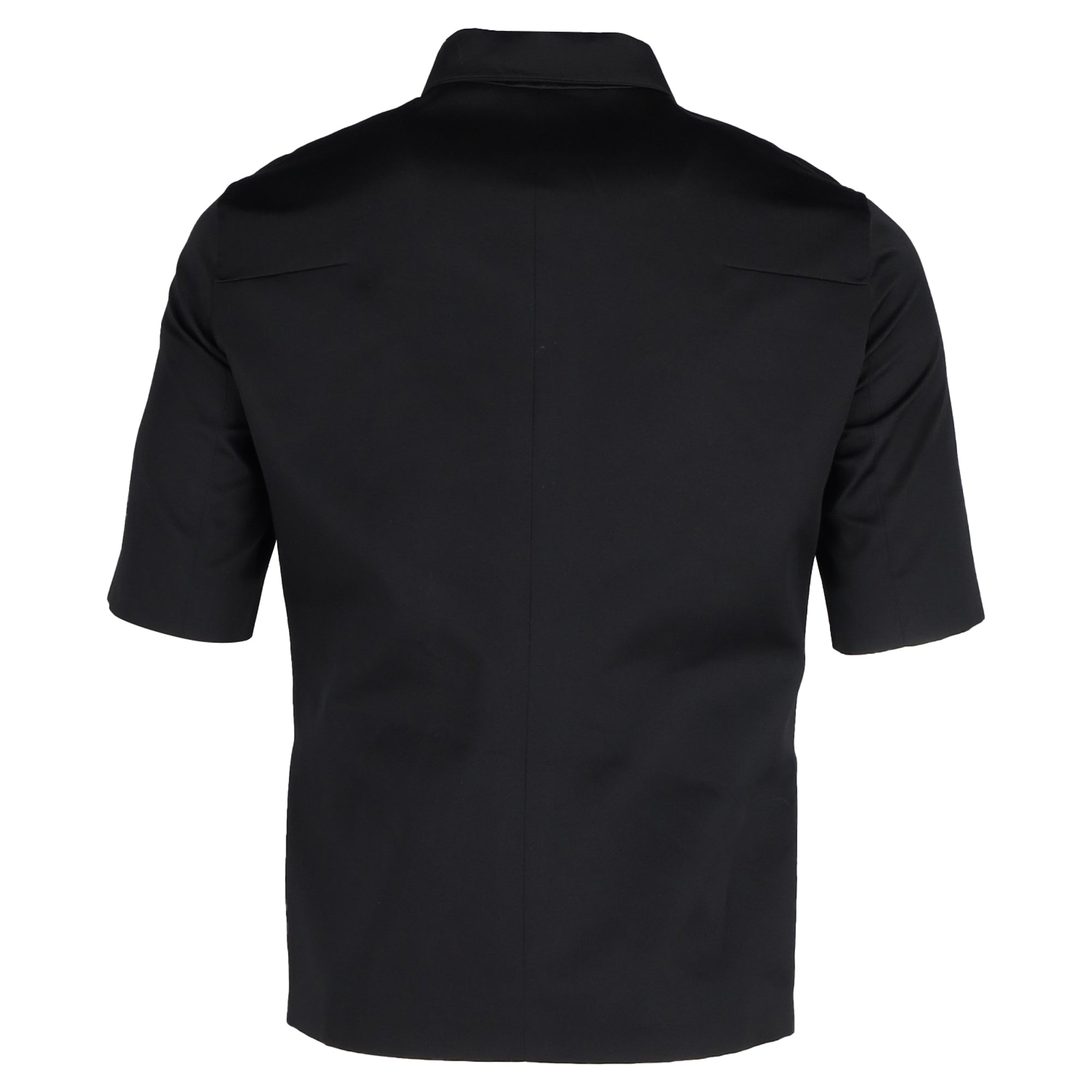 Dior Zip Front Shirt in Black Cotton