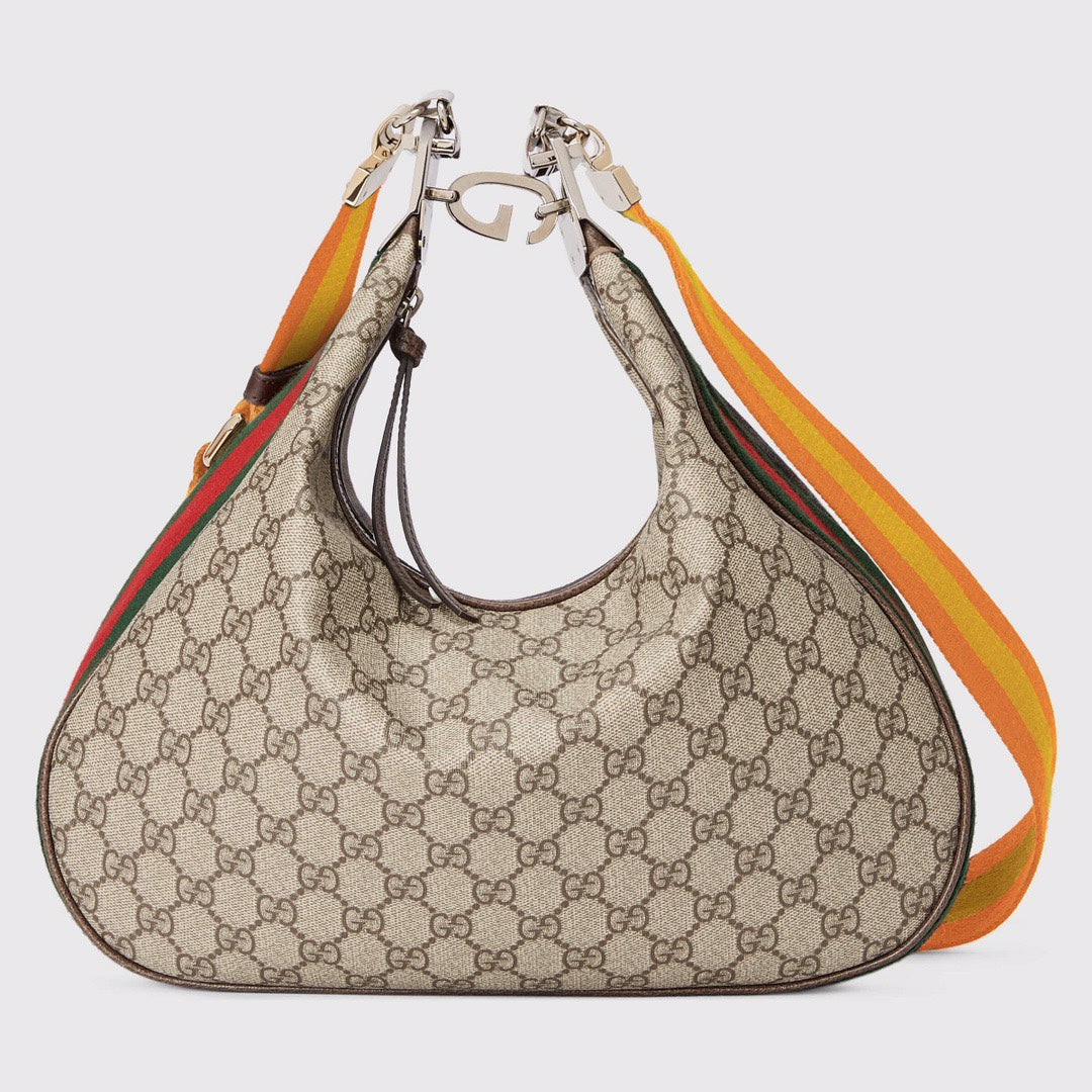 Atache Large Shoulder Bag Beige And Multicolor For Women, Women’s Bags 13.8in/35cm GlamiÃ¢â‚¬Å½ Ã¢â‚¬Å½Ã¢â‚¬Å½Ã¢â‚¬Å½702823 96GRN 4091