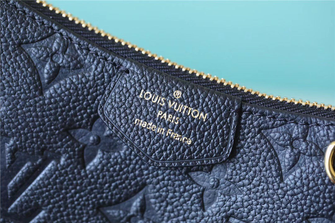 Louis Vuitton Easy Pouch On Strap Monogram Empreinte Black For Women, Women’s Handbags, Shoulder Bags And Crossbody Bags 7.5in/19cm Louis Vuitton M80349