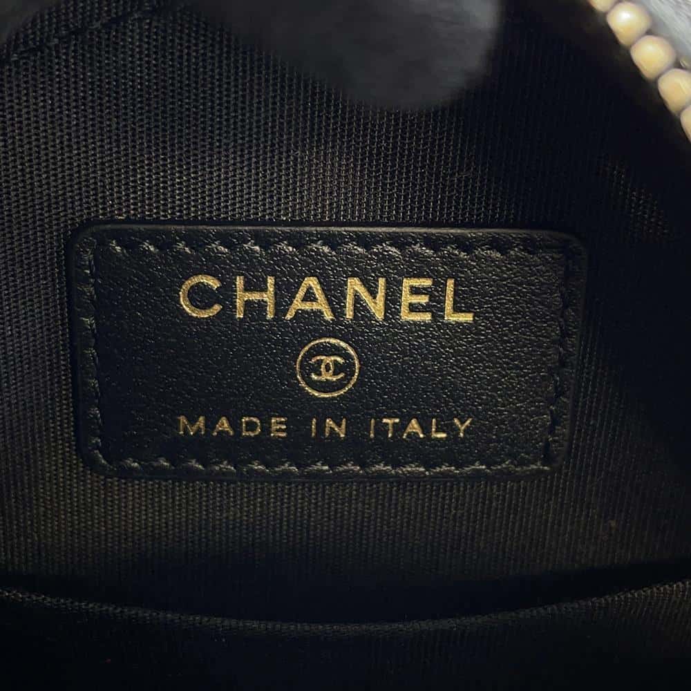 CHANEL CCFiligree Round ChainShoulder Bag BlackAP0365 Caviar Leather